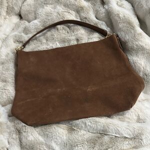 Elegant Brown Suede Women's Bag